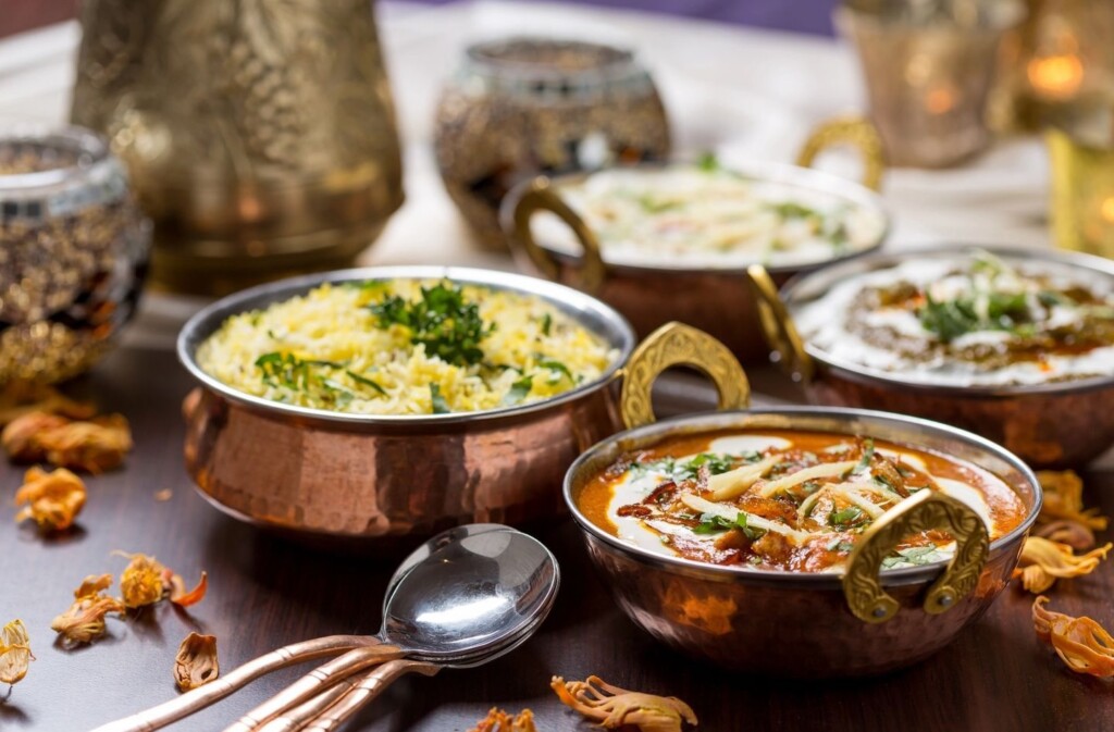 Curries at Mother India, one of Perth's best Indian restaurants