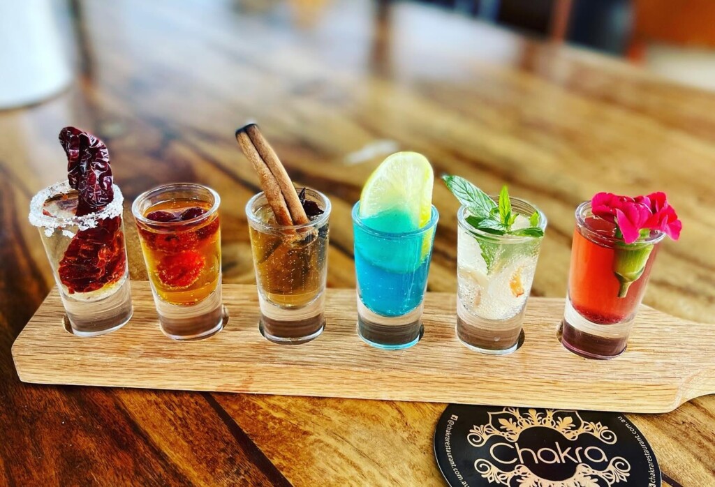 Cocktail paddle at Chakra